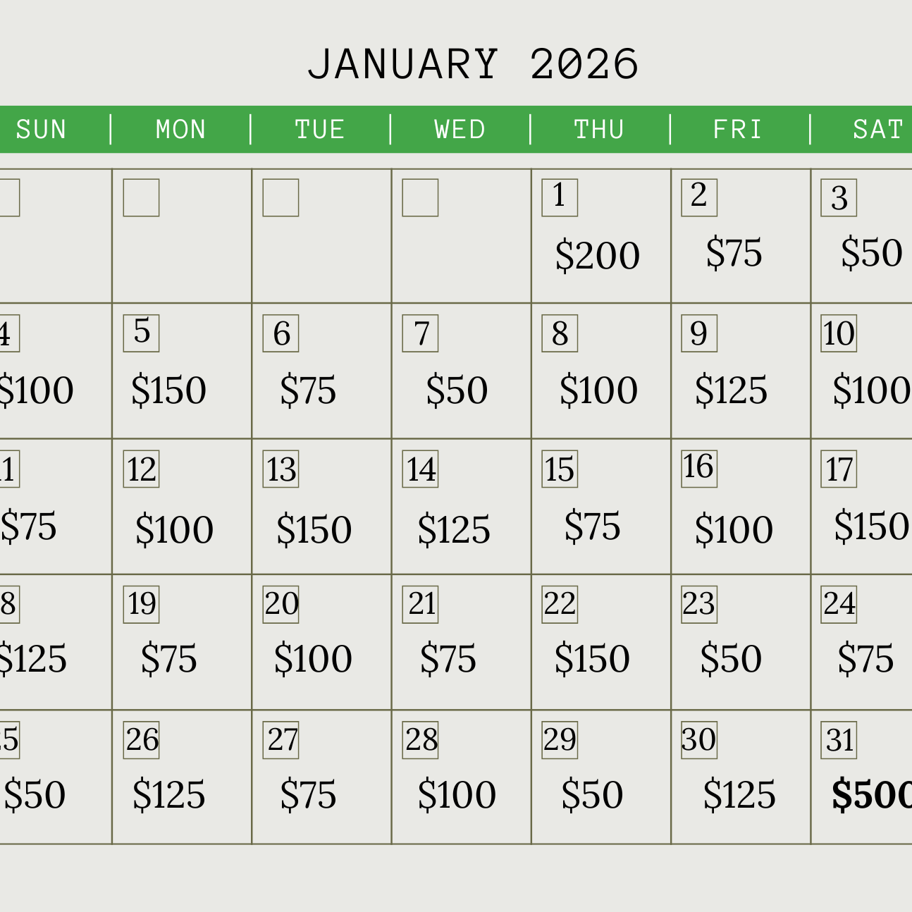 Lottery Calendar 2026 - logo